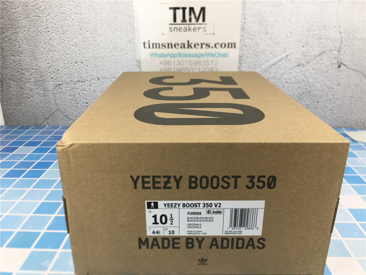 Yeezy Boost 350 V2 Black Non-Reflective FU9006